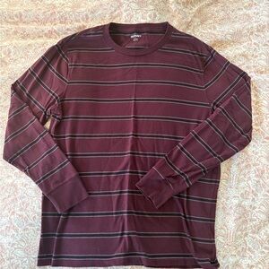 Old navy Men's Maroon Striped Shirt